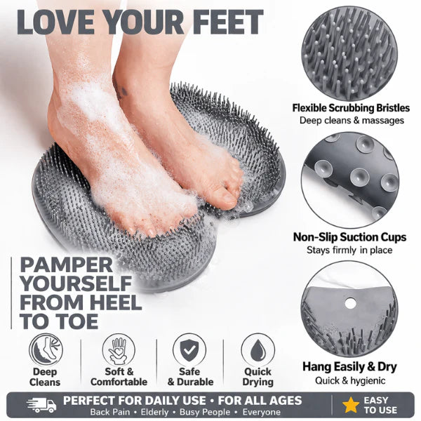 Silicone Multiuse Scrubber For Bath, Foot