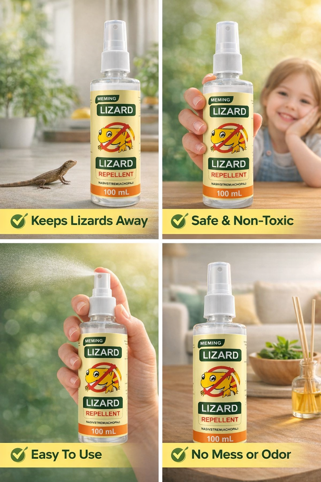 Lizard Repellent Spray (Peck of 3)