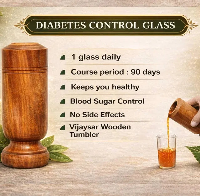 SUGAR Balance wooden water glass