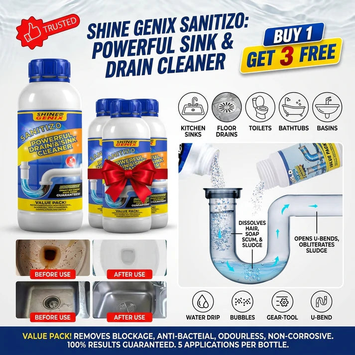 Powerful Sink & Drain Cleaner - Buy 1 Get 3 Free